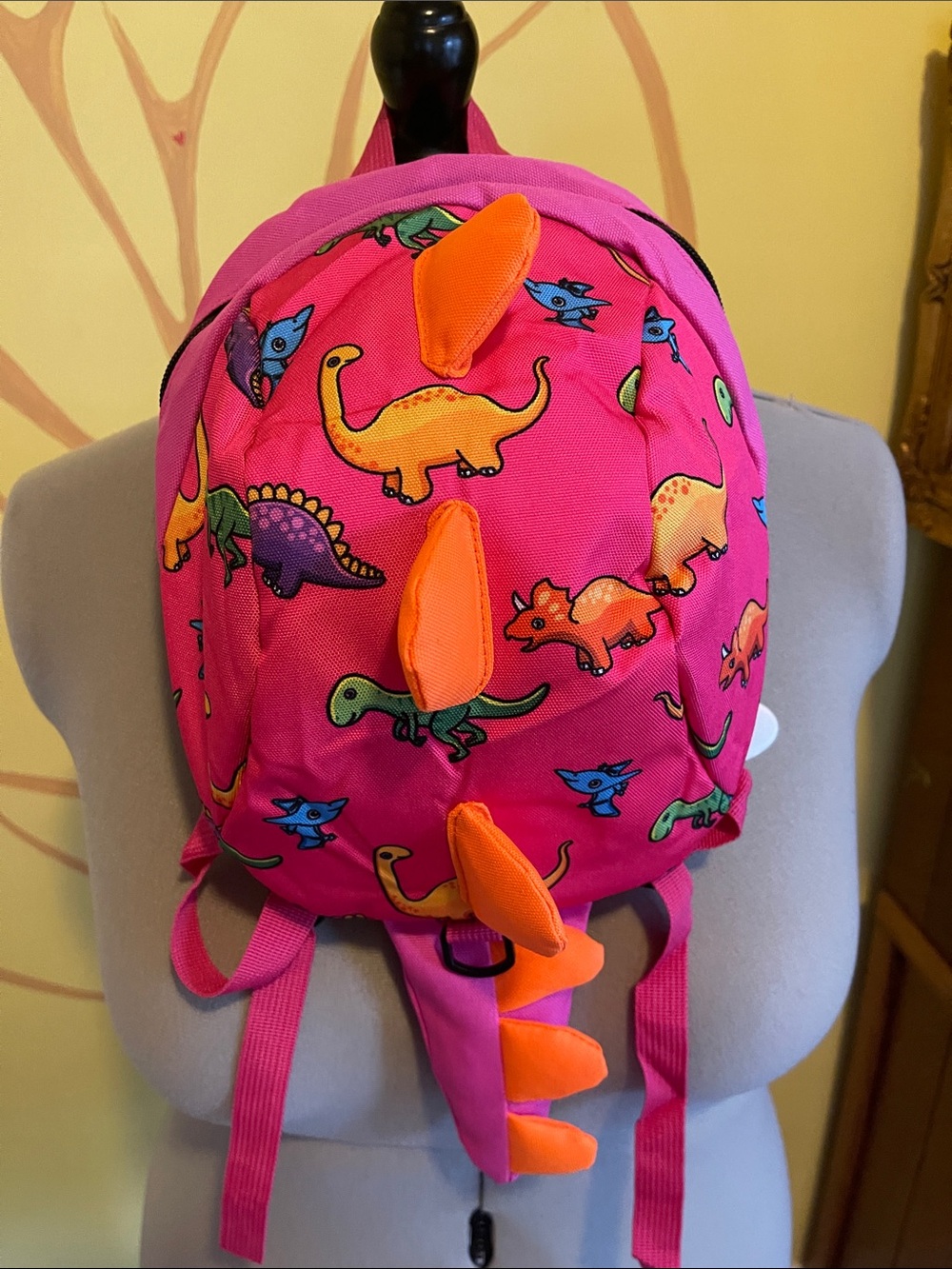 Kids Dinosaur Backpack - Pink